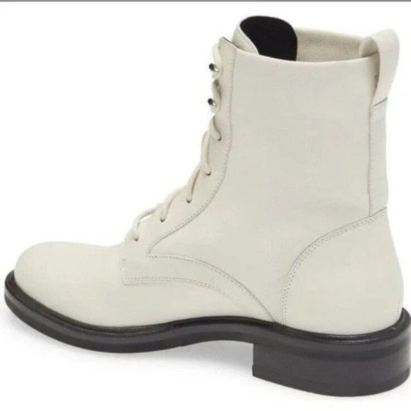 🆕 RAG & BONE Slayton Combat Ankle Boot Bootie Antique White 10 - Picture 3 of 9